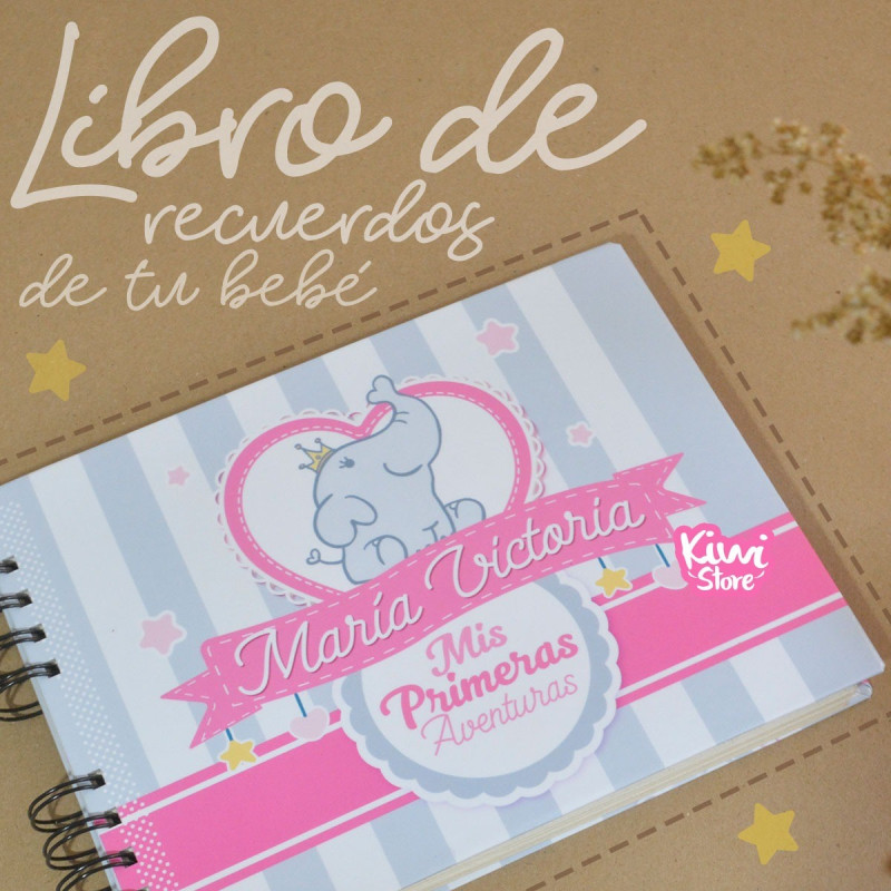 Lanpn - Libro De Recuerdos Para Bebé, Libro De Lino Para Bebé, Recuerdo