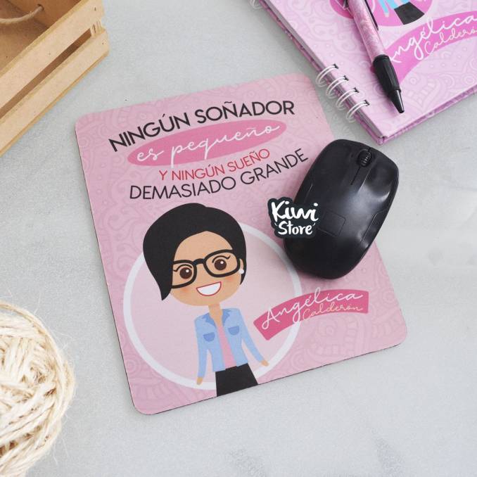 Mouse Pad - Soñadora Rosado