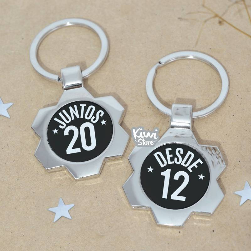 llaveros metálicos personalizados para parejas