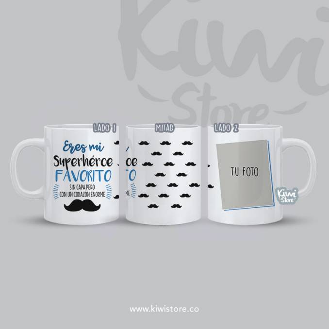 Mug Papá eres mi superhéroe...