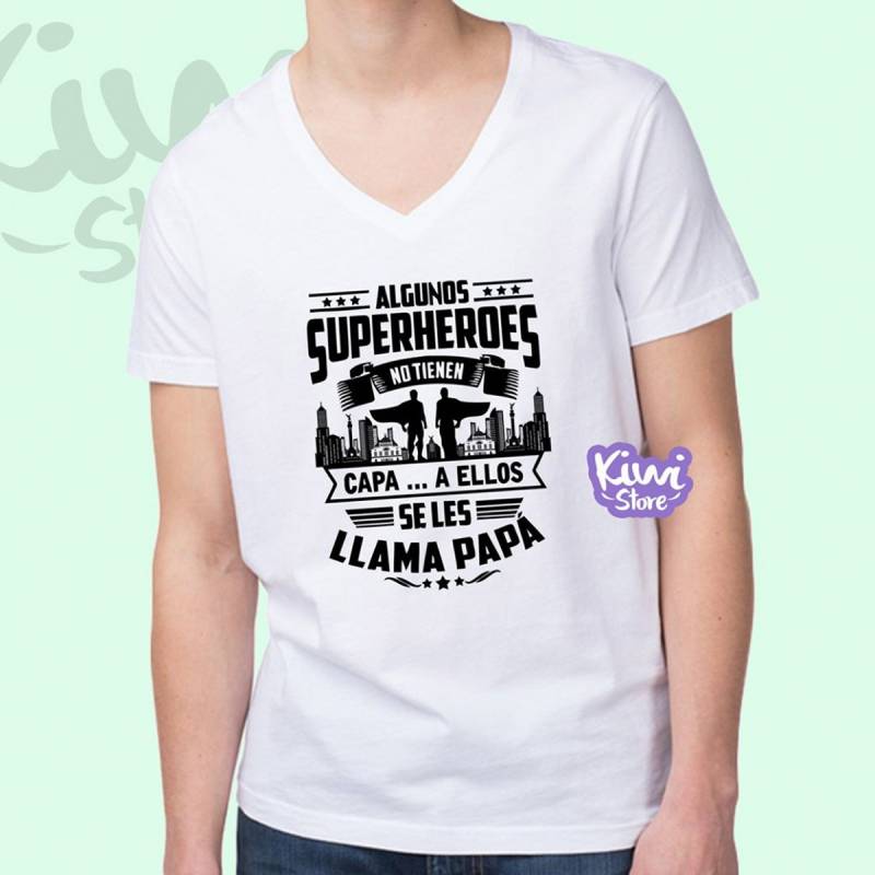 Camisa personalizada superhéroes sin capa papá - camisa día del padre